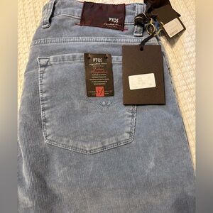 Men's PT05 Relaxed Fit Corduroy pants in Light Blue NWT